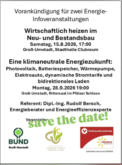 Veranstaltungshinweis